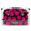 JoyFlower Preserved Flowers Box Gifts, Fuchsia Preserved Roses Gift for Women Wife Girlfriend Mom Grandma on Mother's Day, Birthday, Anniversary, Valentine's Day, Romantic Eternal Flowers Decor(33pcs)
