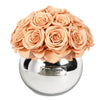 JoyFlower Preserved Flowers Vase Glass Decor, Eternal Flower Vases for Centerpieces, Forever Flower Decorations for Party Home Wedding Table Living Room Bedroom, Preserved Roses Glass Vase House Decor