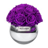 JoyFlower Preserved Flowers Vase Glass Decor, Eternal Flower Vases for Centerpieces, Forever Flower Decorations for Party Home Wedding Table Living Room Bedroom, Preserved Roses Glass Vase House Decor