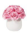 JoyFlower Preserved Flowers Vase Ceramic Decor, Eternal Flower Vases for Centerpieces, Forever Flower Decorations for Home Party Wedding Table Living Room, Ceramic Flower Vase House Decors(Pink)