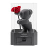 JoyFlower Preserved Flowers with Cute Teddy Bear, Eternal Real Rose Romantic Gift with Elegant Gift Box for Girlfriend Wife Her in Valentine's Day, Birthday, Christmas, Weddings, Anniversaries